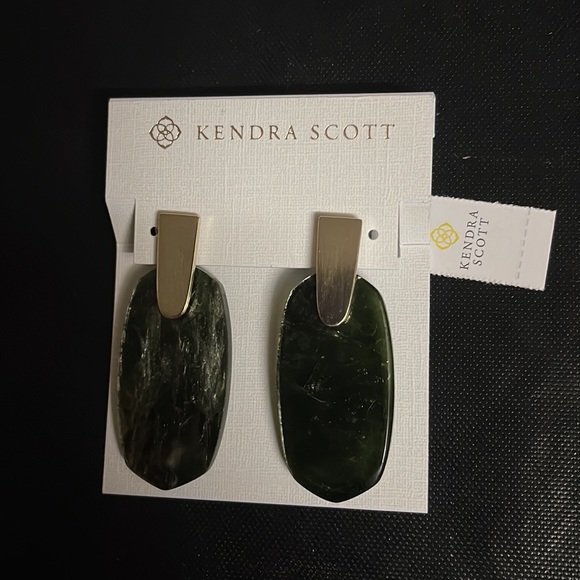 Kendra Scott Aragon Sage Mica&14K Gold Plated Drop Earrings NWT - Picture 11 of 12